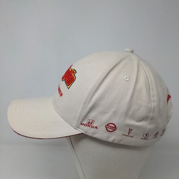 Ed Martin Men's Slideback Hat Tan OSFA Embroidered Car Logos Cotton Poly Blend - Picture 3 of 7